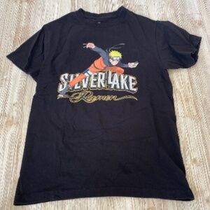 black T-shirt Naruto x Silverlake Ramen collab size small